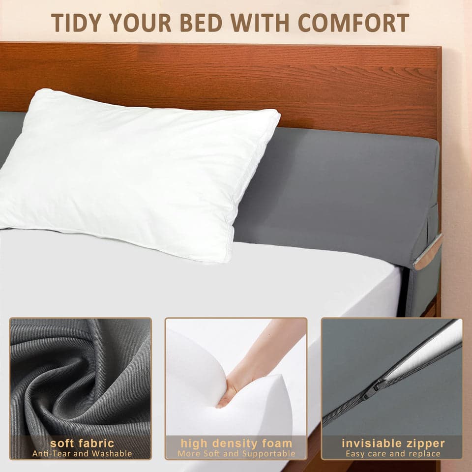 Vekkia King Size Bed Wedge Gap Filler 76 Inches