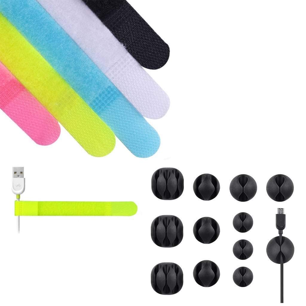 Velcro Cable Ties, 100-Pack, Reusable