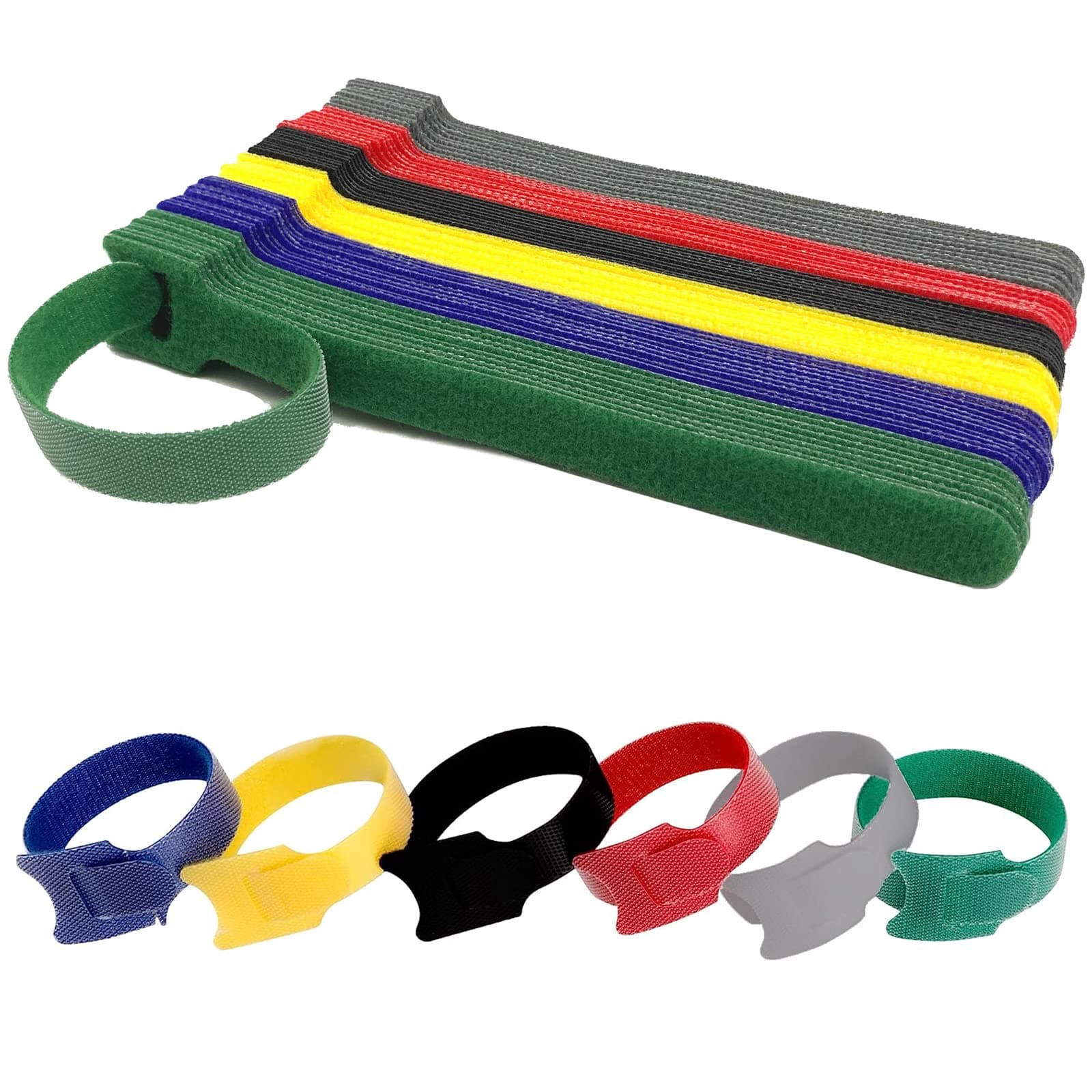 Velcro Cable Ties Reusable (30 Pack)