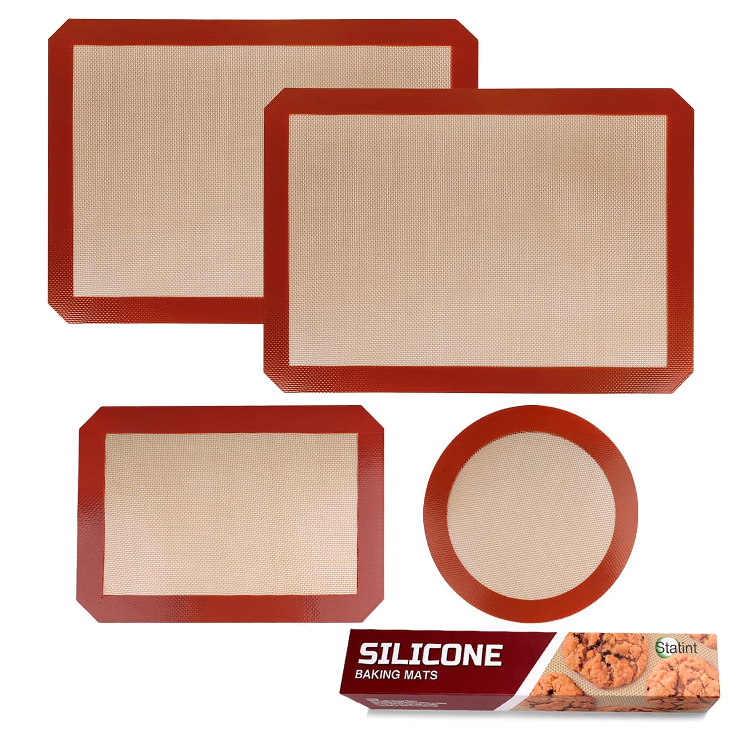 Velesco Silicone Baking Mat 3-Pack