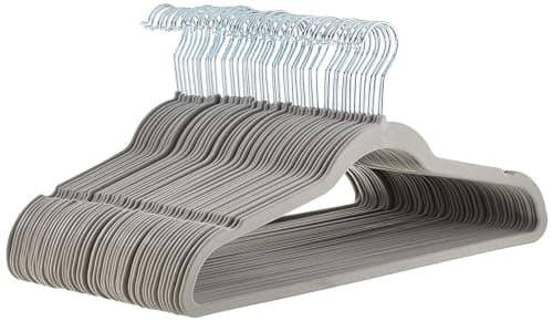50-Pack Velvet Hangers (Gray)