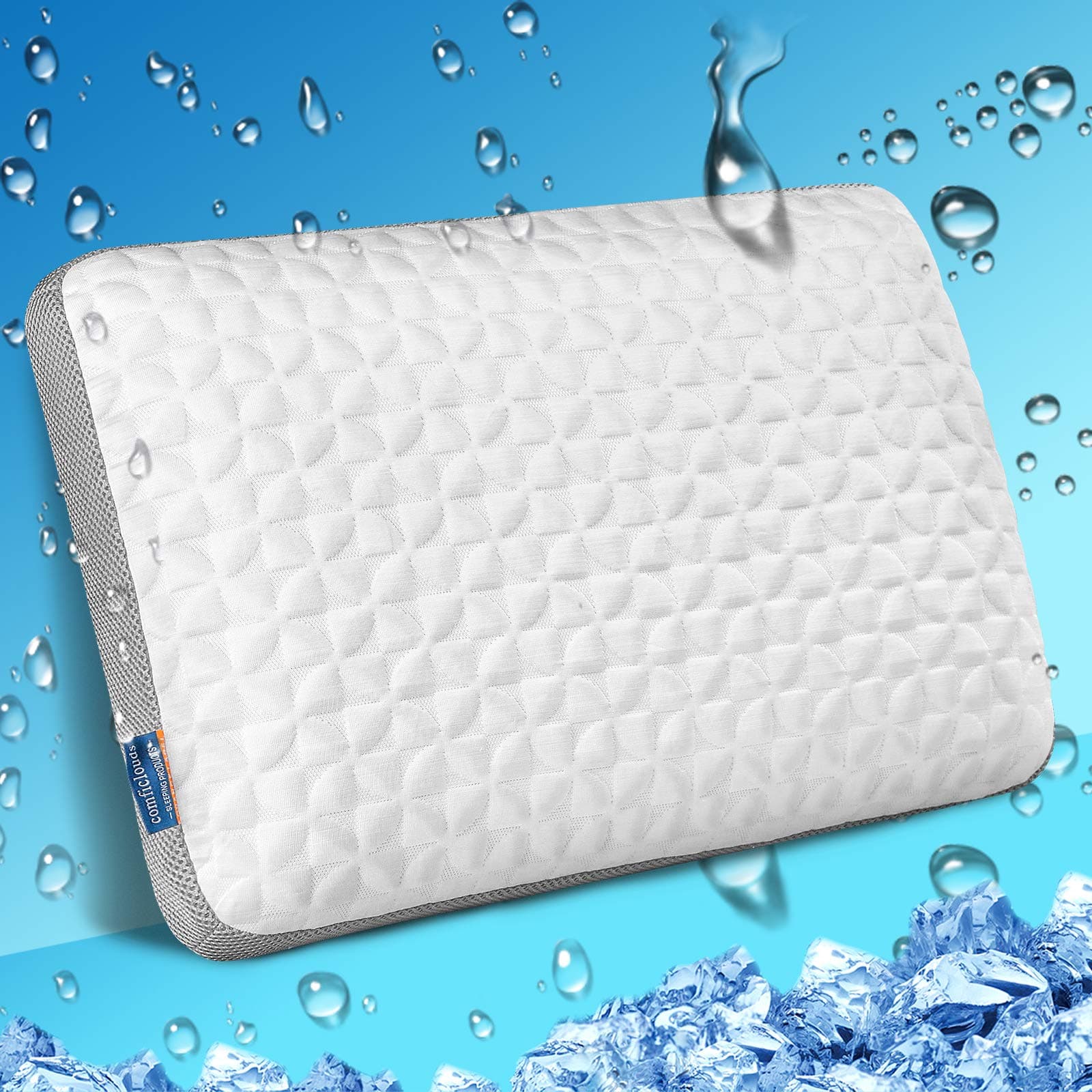 Ventilated Memory Foam Cooling Pillow
