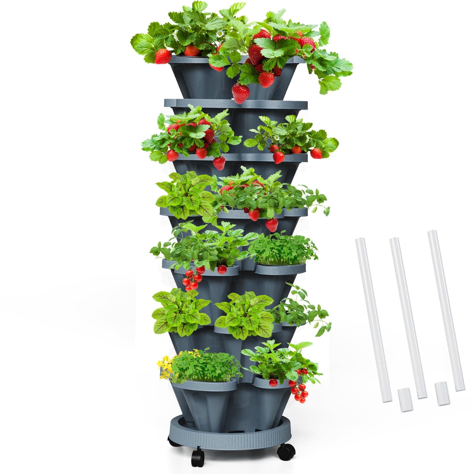 Amazing Creation Stackable Vertical Garden Planter