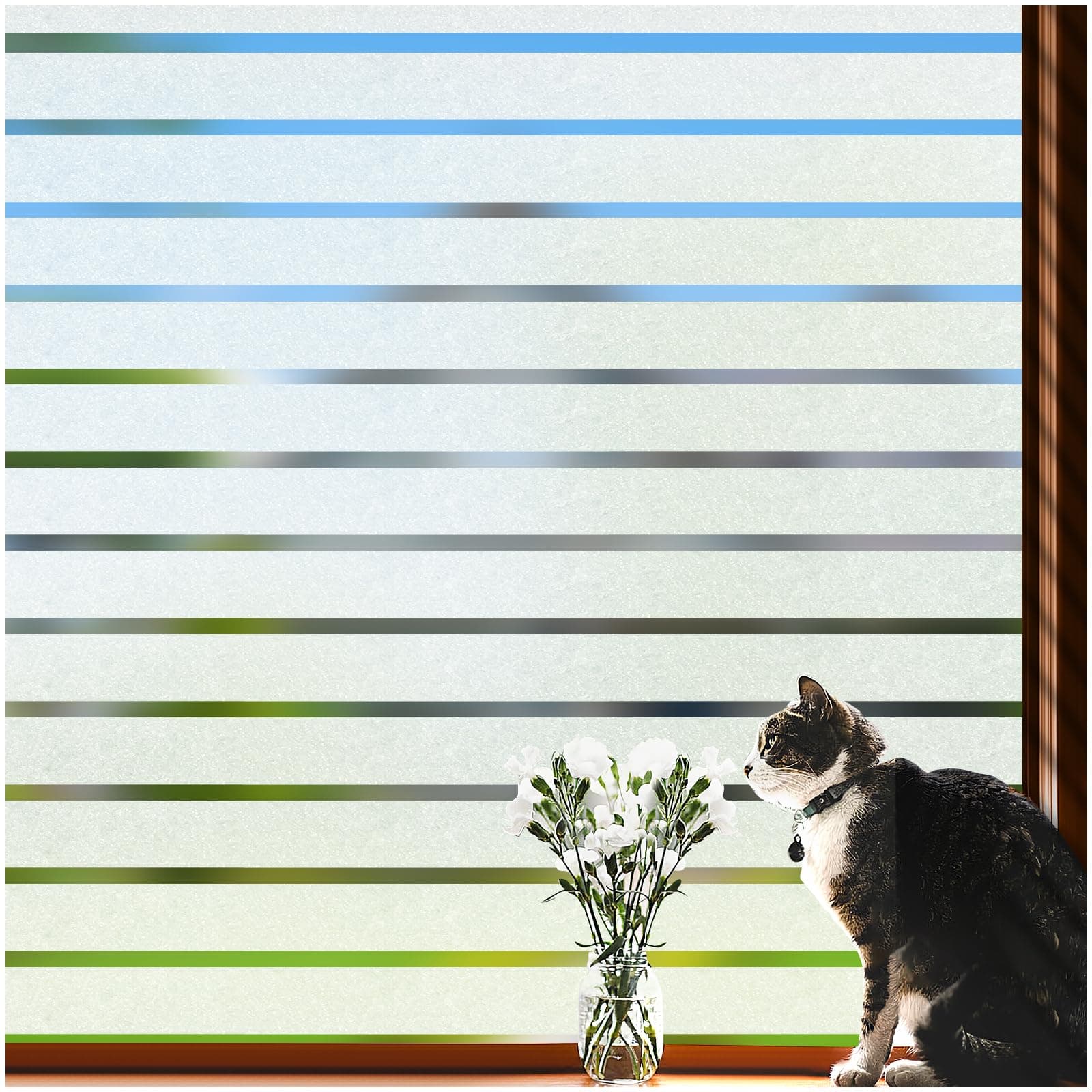 VIseeko Blinds Style Window Privacy Film