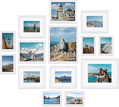 Vittanly 10-Pack Gallery Wall Frames Black