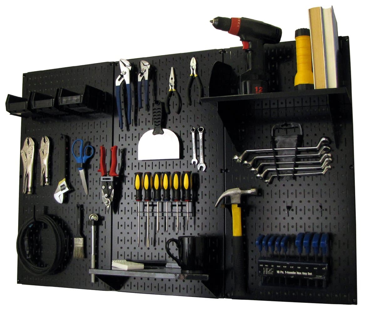 Wall Control Metal Pegboard Standard Tool Kit
