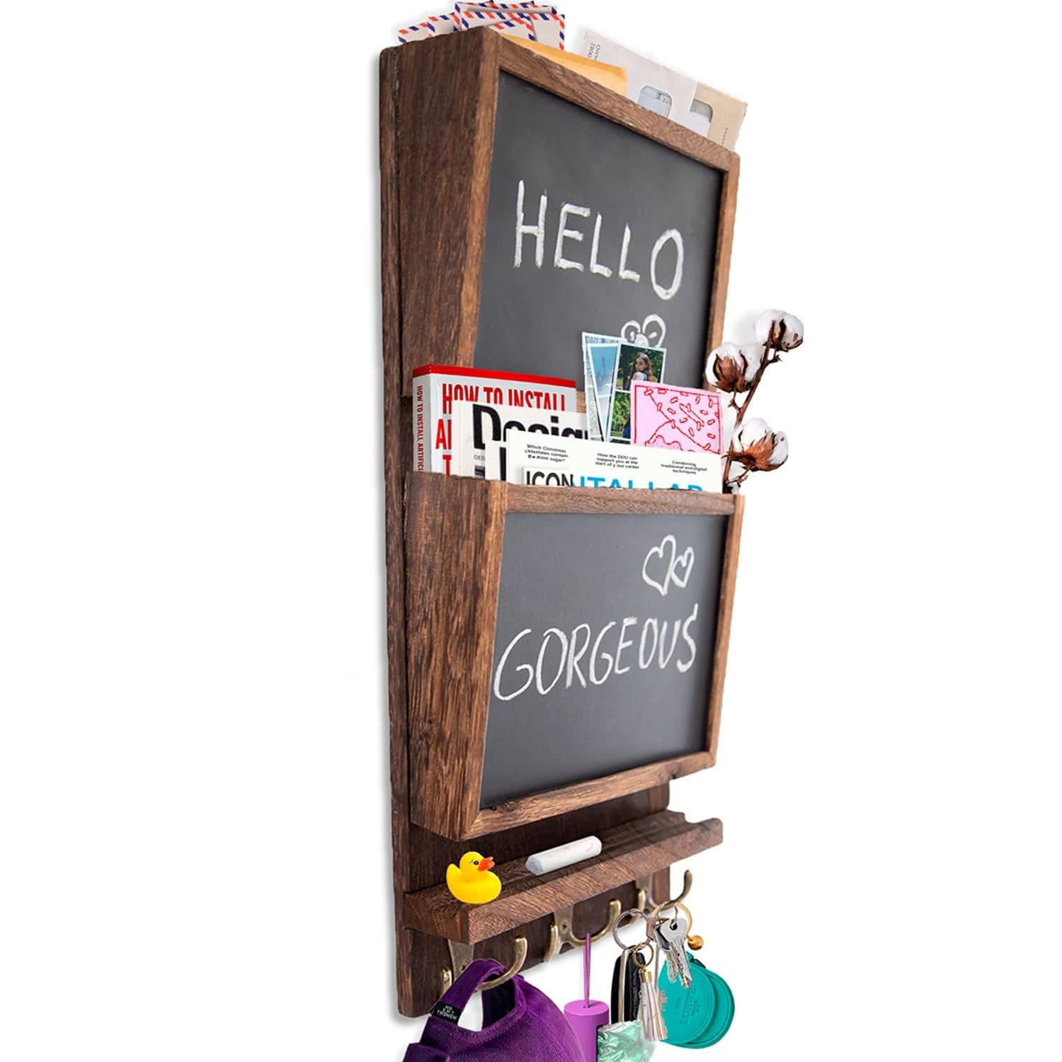 Wall Mounted Black Storage Hanging Sorter