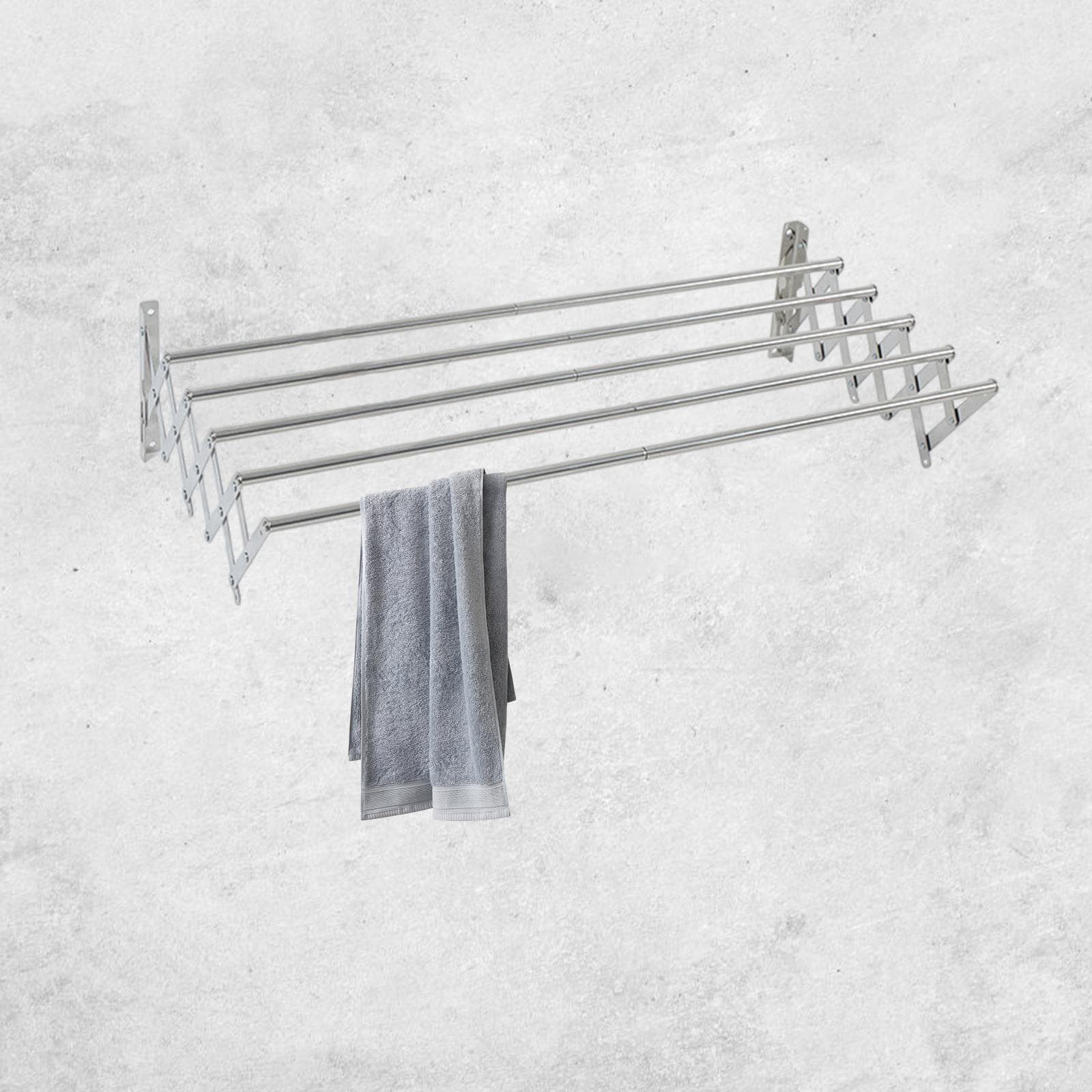 Wall-Mounted Accordion Drying Rack