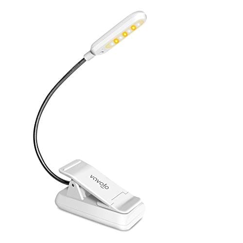 Warm Amber Book Light Clip-On Sleep-Friendly