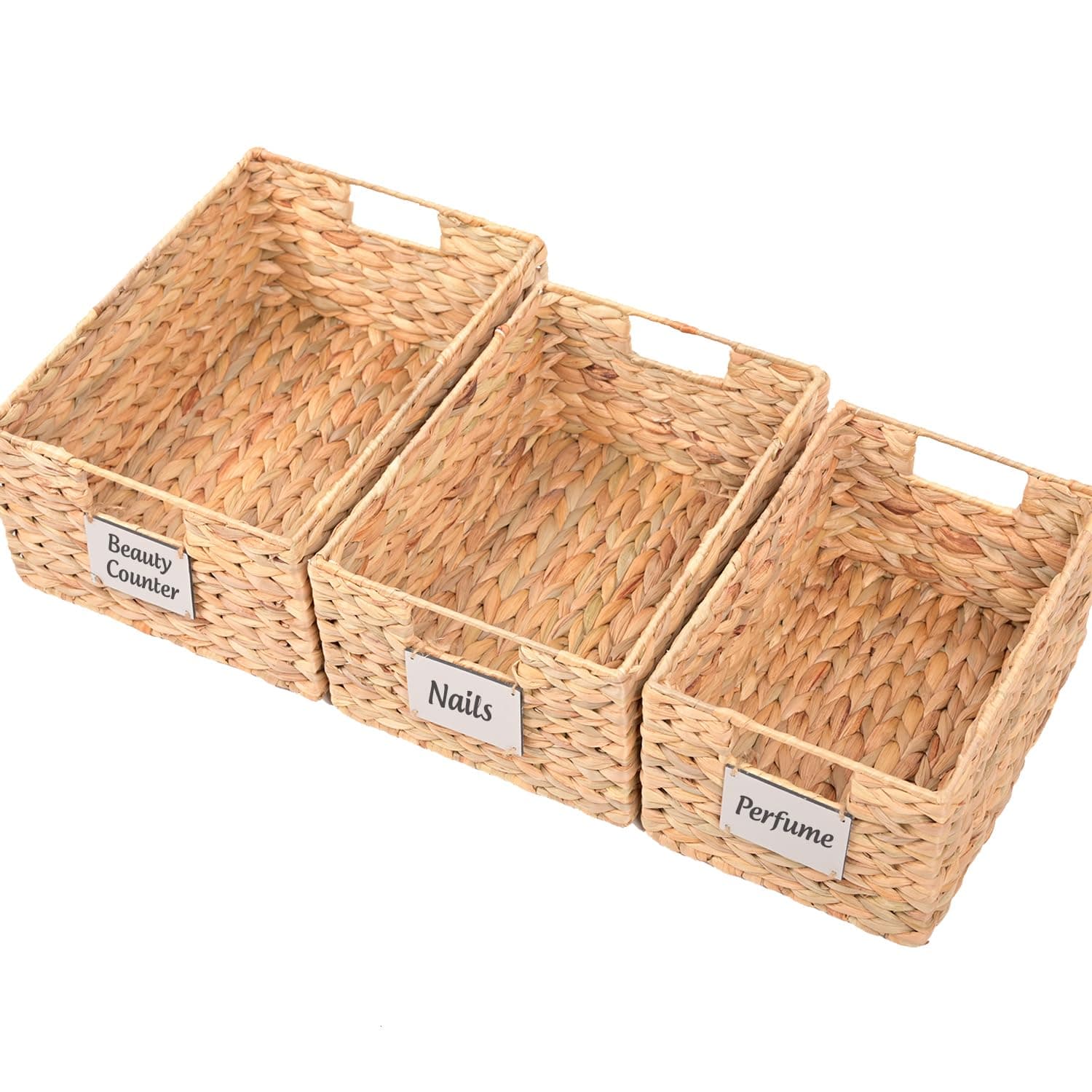 Water Hyacinth Shelf Storage Basket