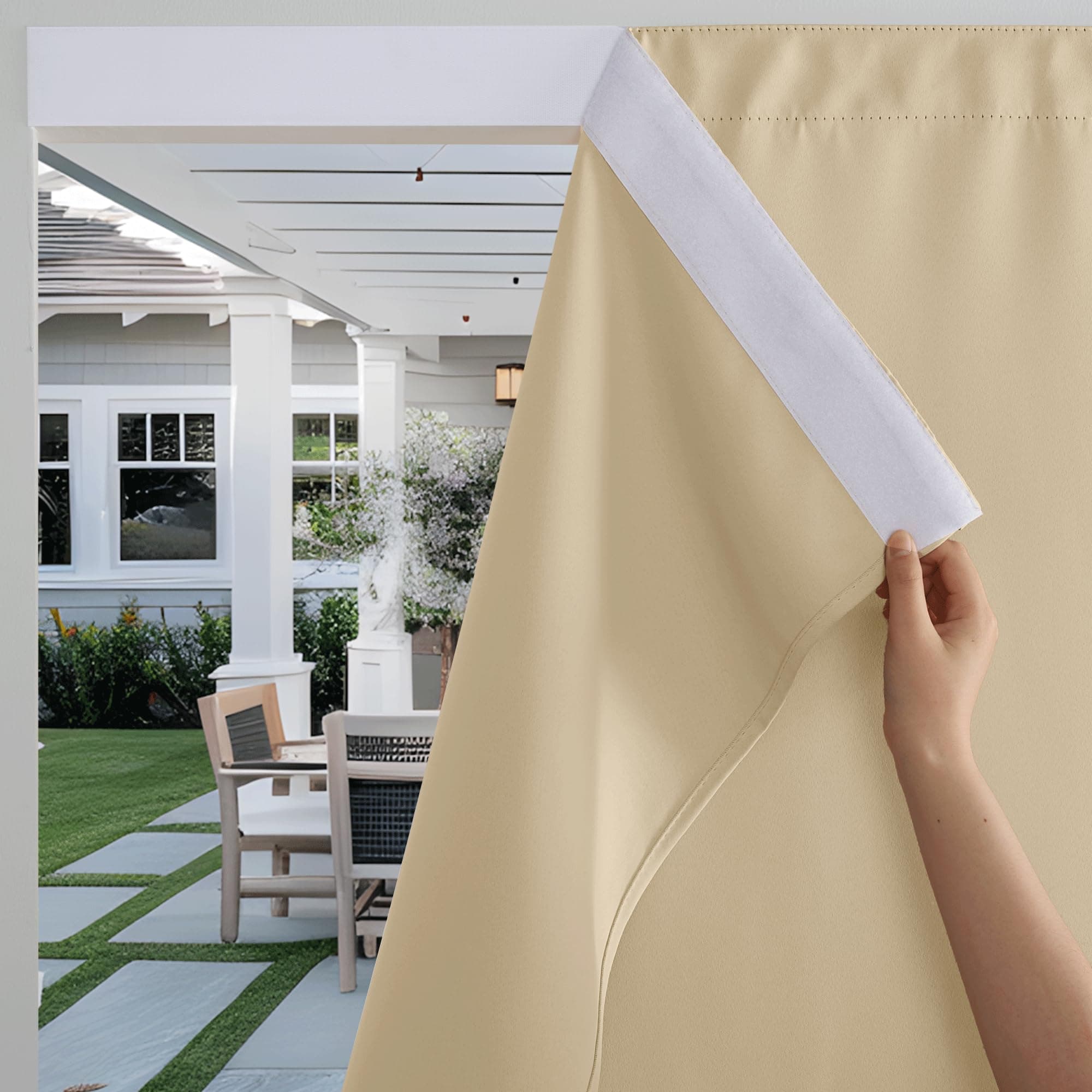 Waterproof Outdoor Curtain Drapes (2-Pack)