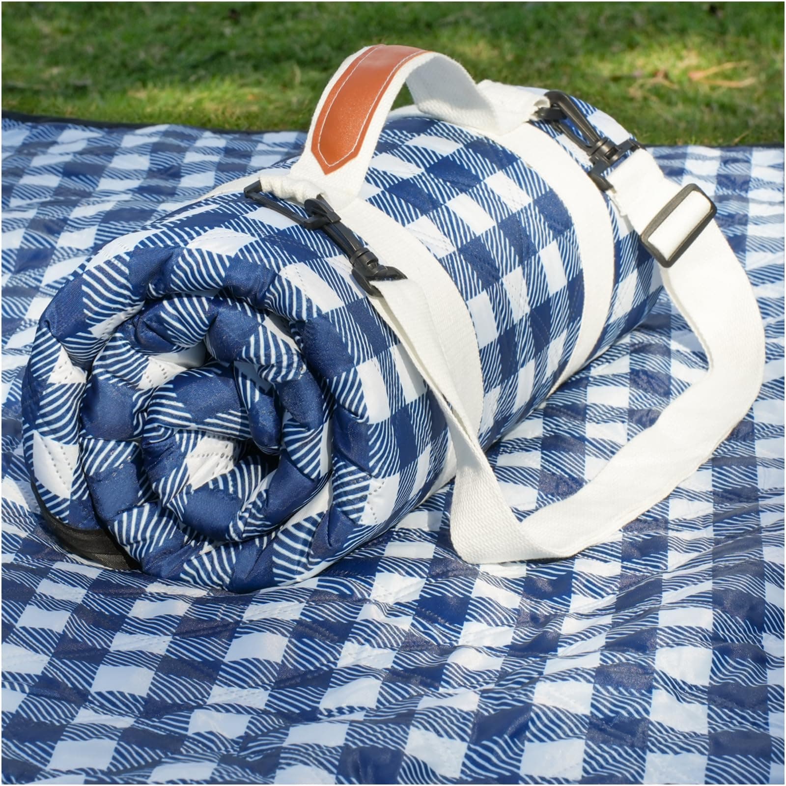 Waterproof-Backed Foldable Picnic Blanket