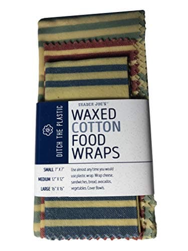Waxed Cotton Food Wrap Set - Vegan (5-Pack)