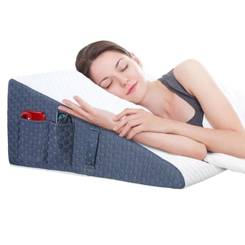 Welzona 12-Inch Wedge Pillow Cooling Memory Foam Top