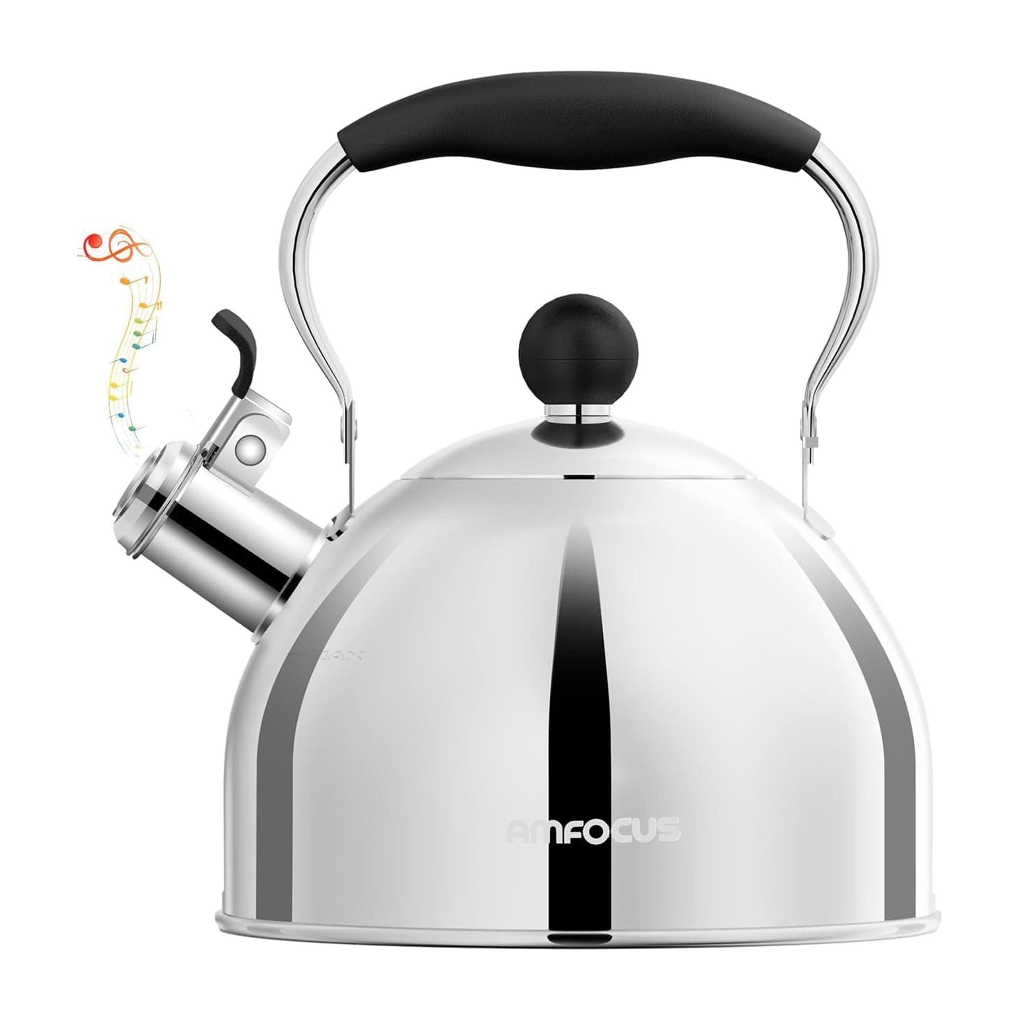 Whistling Tea Kettle Stainless Steel 2-Quart Classic