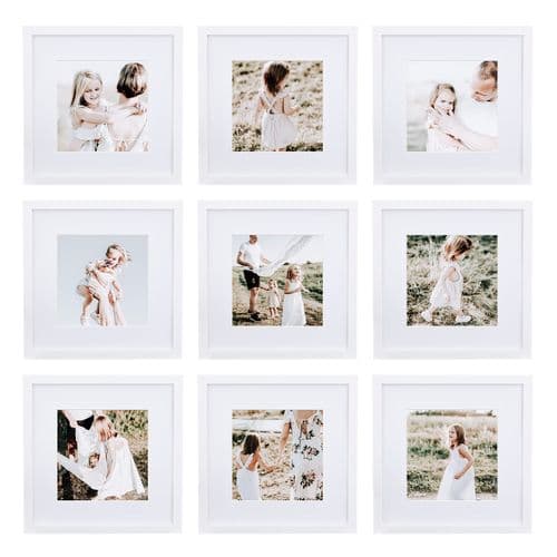 White Gallery Frame Set 9-Piece