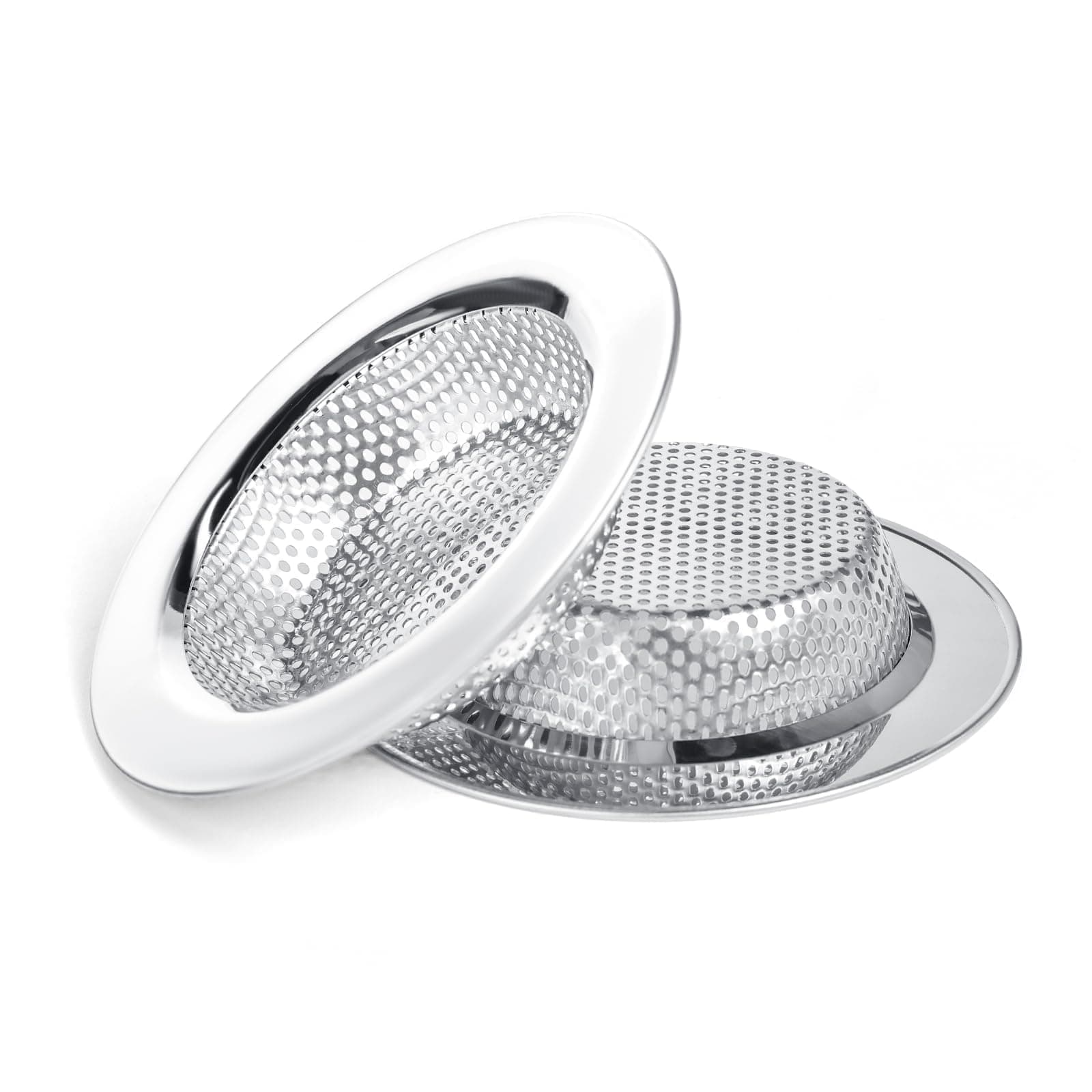 Wide Rim Stainless Steel Sink Strainer for Large Drains