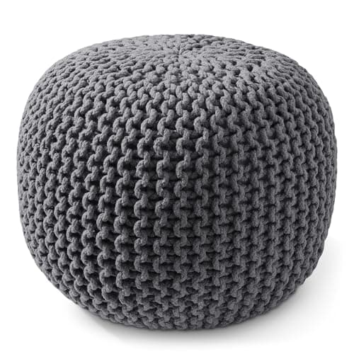 Wimarsbon Handmade Knit Pouf Footstool