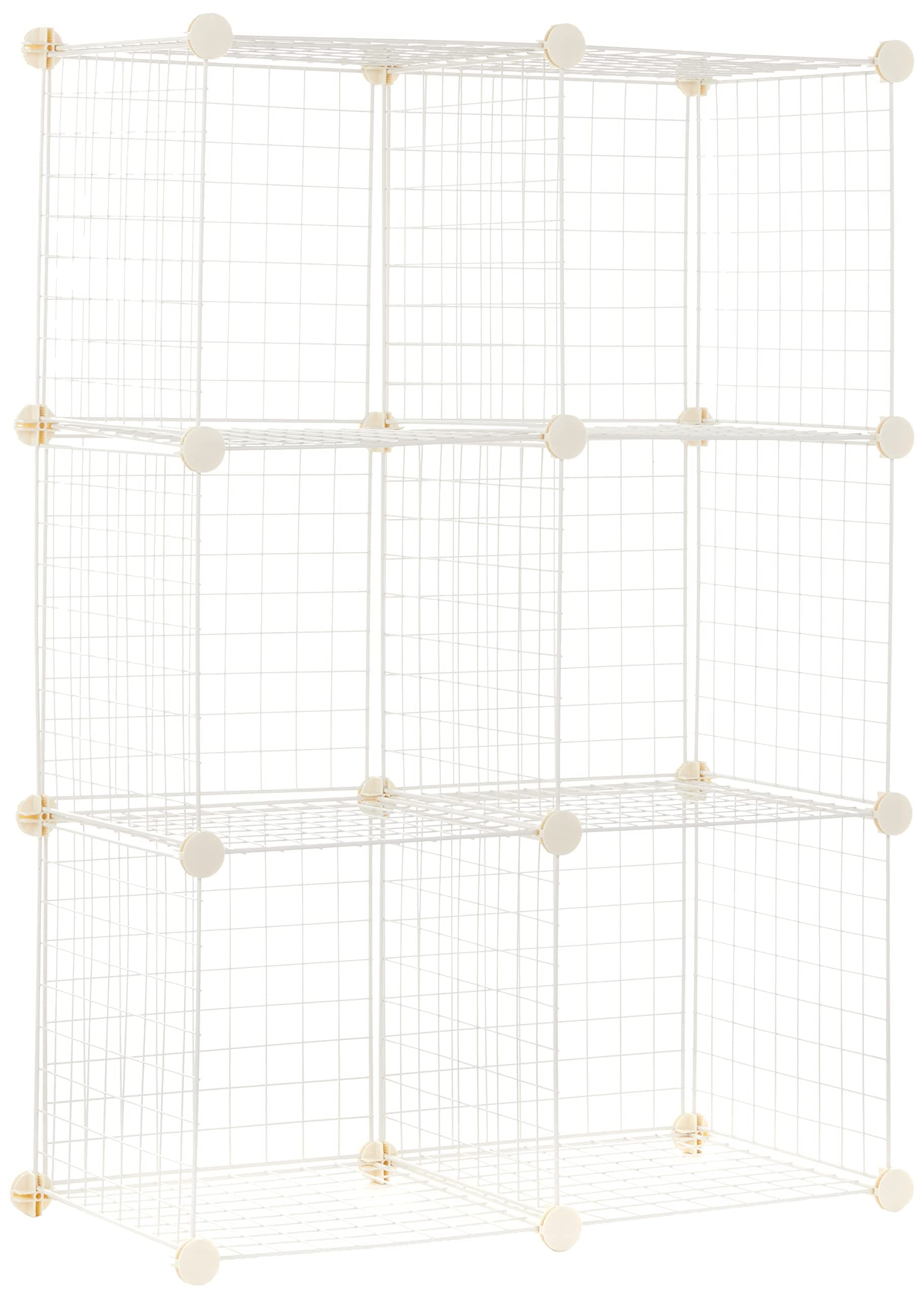 Wire Mesh Stackable Closet Drawers (Set of 2)