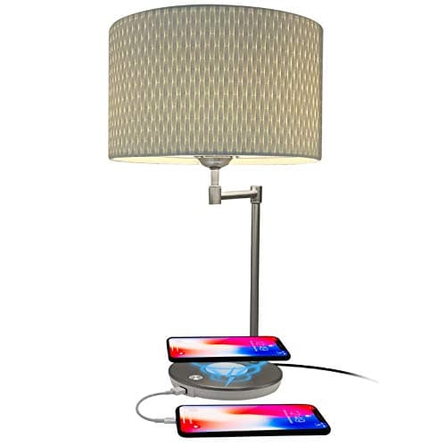Wireless Charging Nightstand Lamp with USB Ports