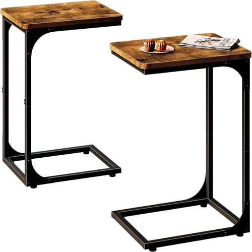 WLIVE C-Shaped End Table