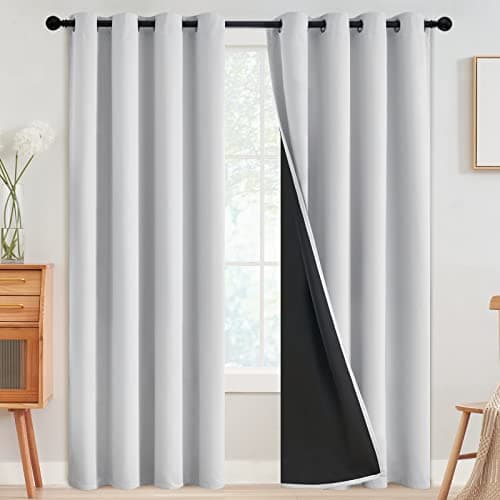 WONTEX Thermal Insulated Grommet Blackout Curtains (52x84 in, 2 Panels)
