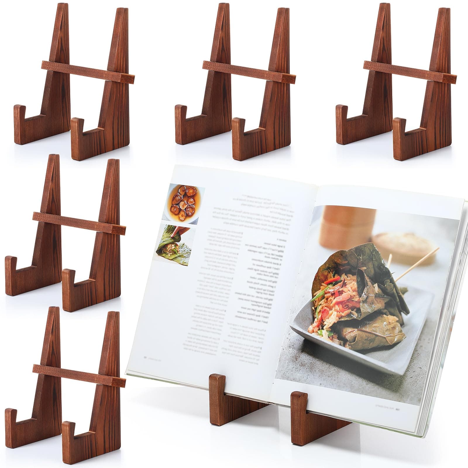 Wooden Cookbook Stand (Adjustable)