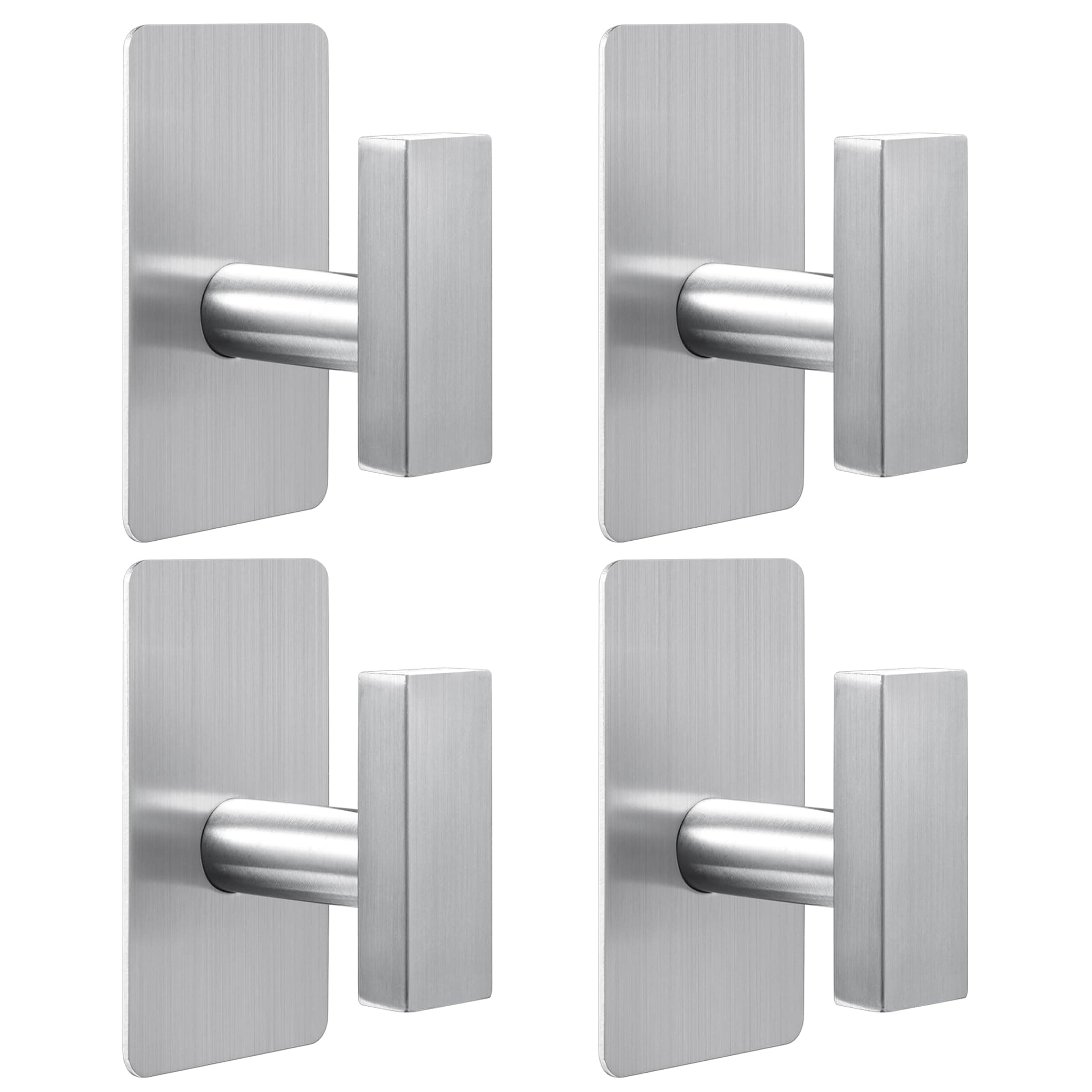 YIGII Adhesive Towel Hooks, Stainless Steel 4-Pack
