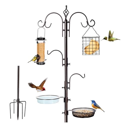 YINGYM 6-Hook Bird Feeding Station Kit, 94 Inches