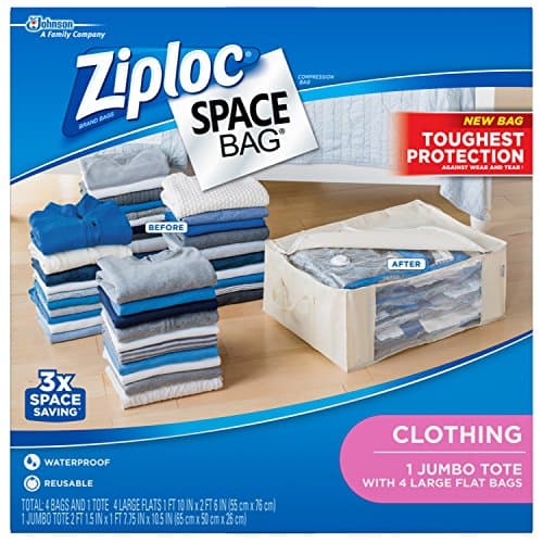 Ziploc Space Bag Clothes Vacuum Sealer, 2-Pack